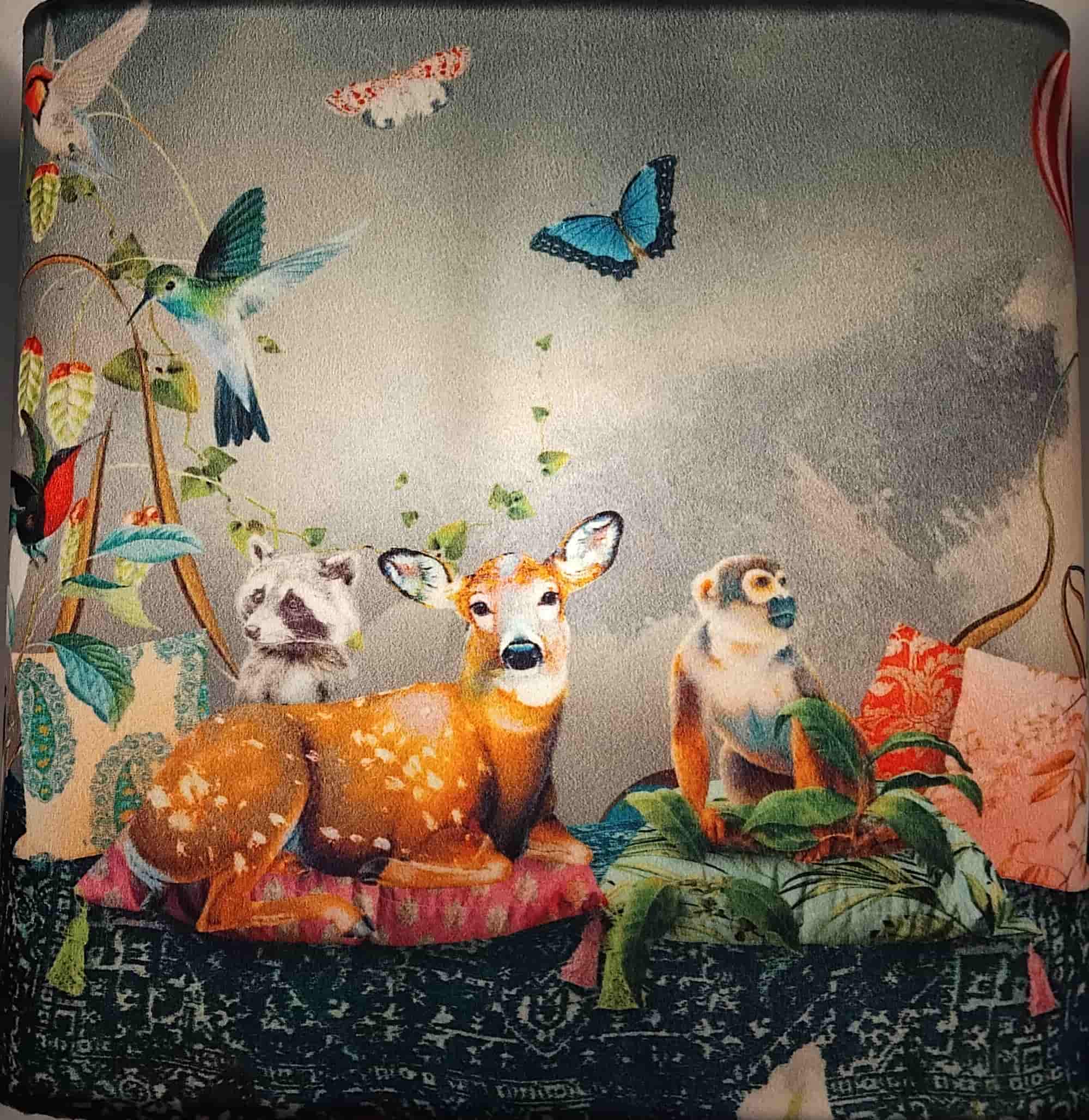 applique 1001 nuit face applique carée 25/25 coins arrondis velours rapé 1001 nuits